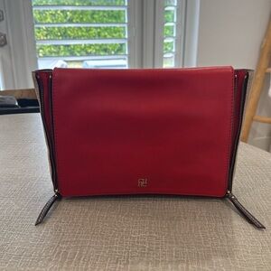 Carolina Herrera Red Leather Pouch